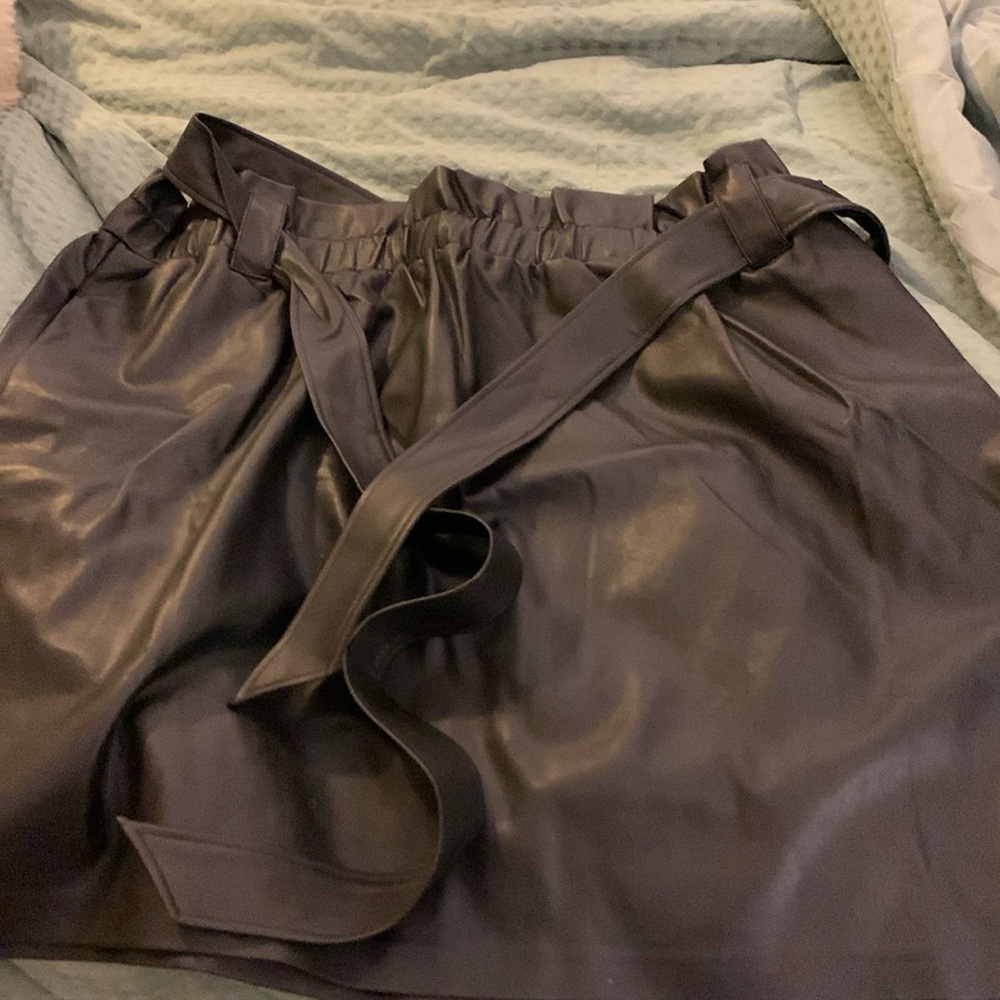 Eloquent elements faux leather skirt